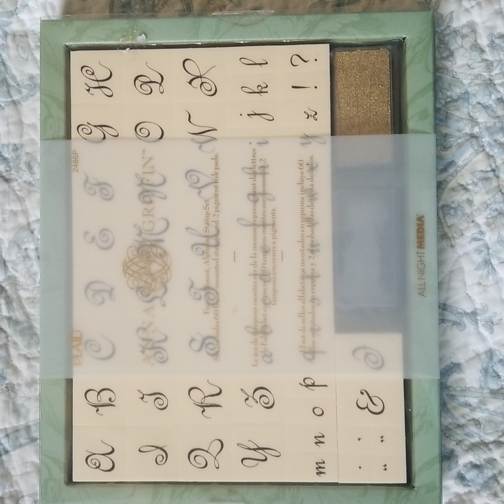 Alphabet stamp set